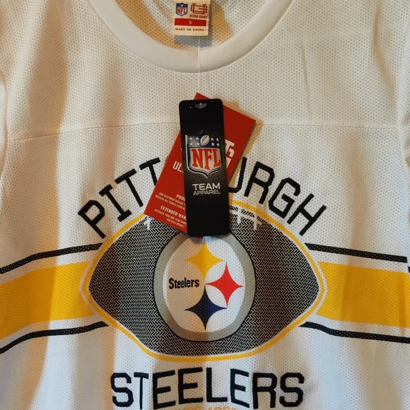 NFL Kids Pittsburgh Steelers White and Yellow Jersey NWT - Picture 4 of 4